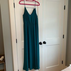 Emerald maxi dress